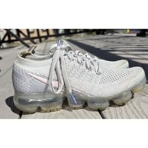 Nike Air Vapormax Flyknit 2 Women's Size 7 Running Shoes Platinum Pink Floral